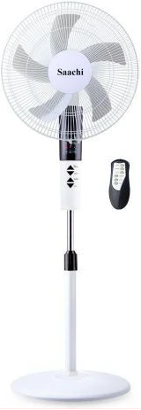 Saachi 16 Inch Stand Fan With Remote Control, 3 Speed, 3 Wind Modes NL-FN-1739SR - White