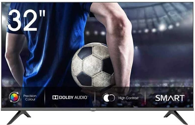 Hisense 32 Inch  Smart VIDAA TV Frameless Flat Screen Smart TV Series - Black (3YRs WRTY)