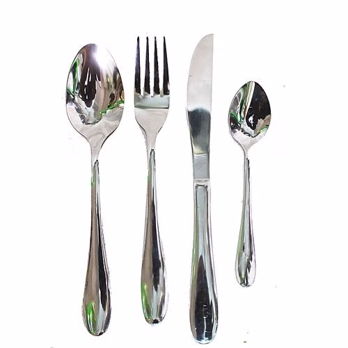 Stainless Steel Cutlery Set- 24Pcs - Silver