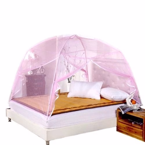 Tent Folding Mosquito Net - Pink design may vary -