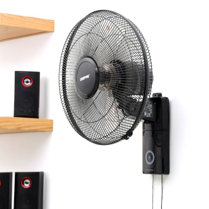 Geepas GF9483 16-Inch Wall Fan - 3 Speed Settings with 2 Pull String Cords