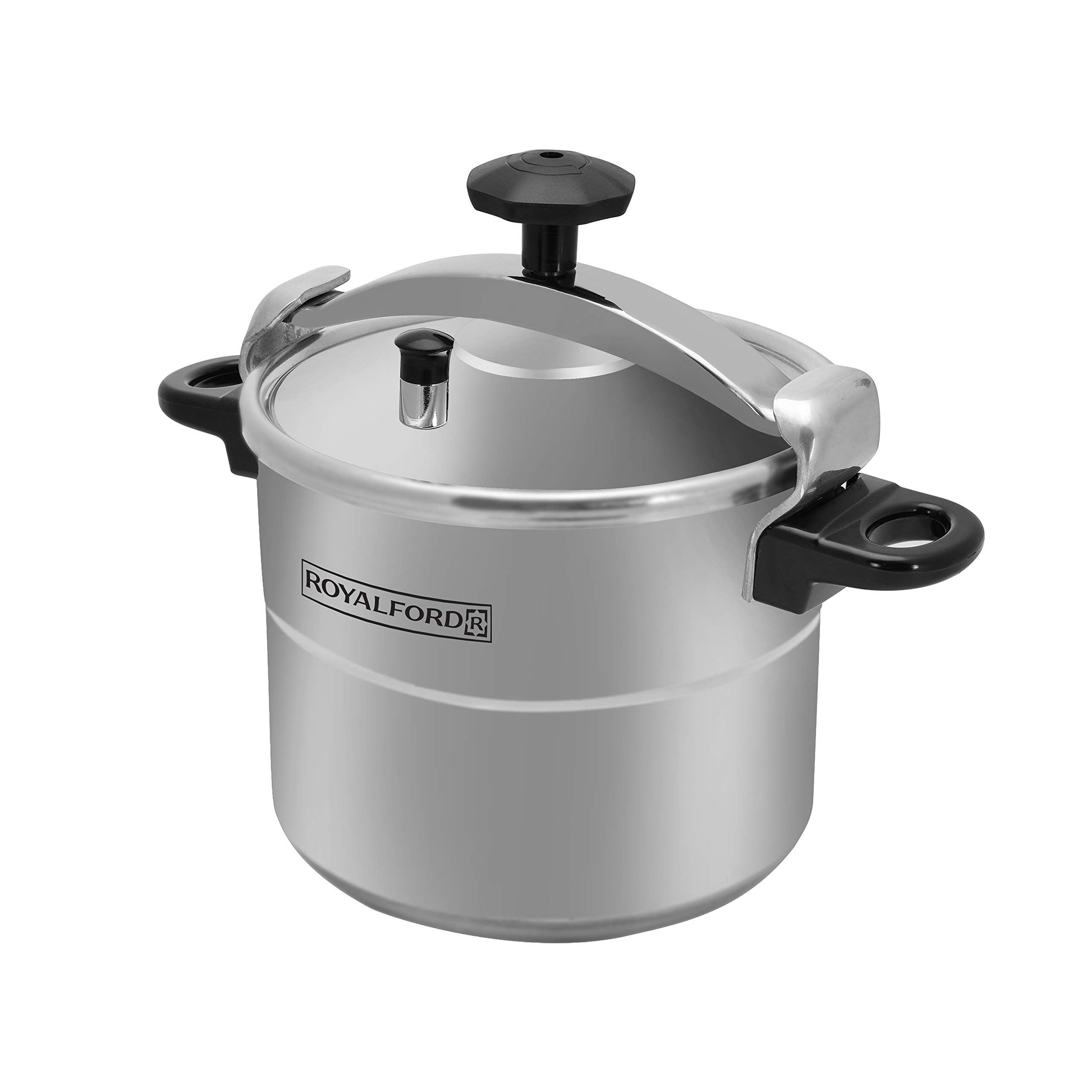 Royalford 11L  Aluminium Pressure Cooker 11L RF355PC11 - Silver