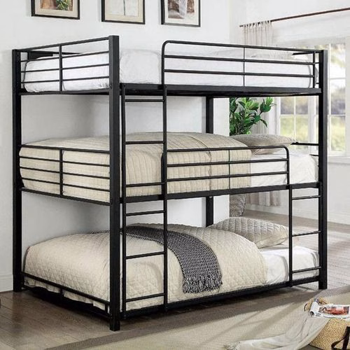 Triple Bunker Decker Bed - Black - 3x6