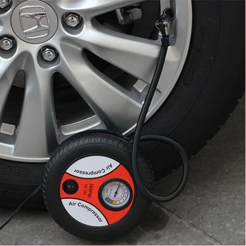 Portable Auto Air Compressor Pump, Digital Tire Inflator with Gauge LED Light for Inflatable Cars -Black