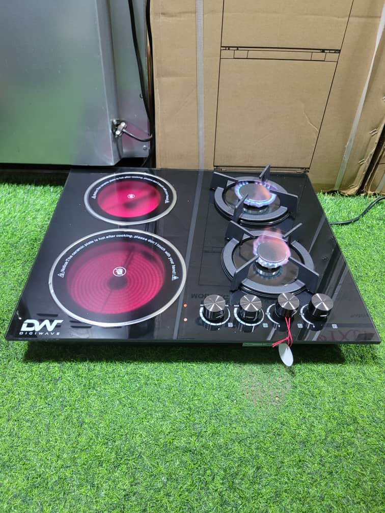 Digiwave 2 Gas Burner 2 electric  Built In Hob Cooker