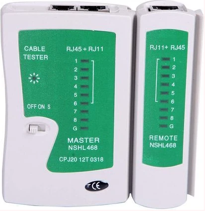 Network Lan Cable Tester Rj45 Rj-11 - White
