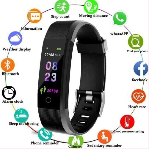 115 Plus Smart Watch - Black