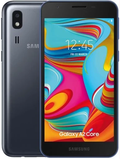Samsung Galaxy A2 Core Dual Sim 5.0" 1GB RAM 16GB ROM 5 MP Camera 2600mAh Li-Ion Battery - Black
