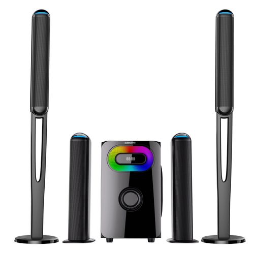 Global Star Bluetooth Speaker Home Speakers GS-2026 4.1 Multispeaker System, Home Theatre - Black