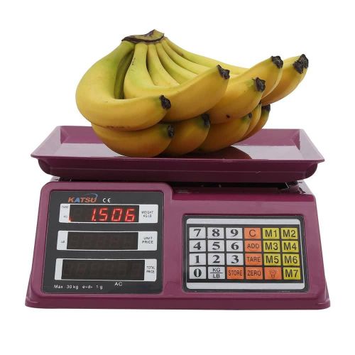 Smart Electronic Series Price Computing Scale 30Kg With Led Display Digital Market Vegetables Fruits Weighing Scale