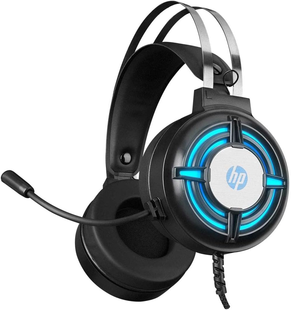 HP H120 USB 2 Pin Gaming Headset with Mic Control (Black)