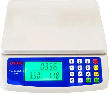 30kg Electronic Mini Digital Price Computing Weighing Scale LCD Display- White.