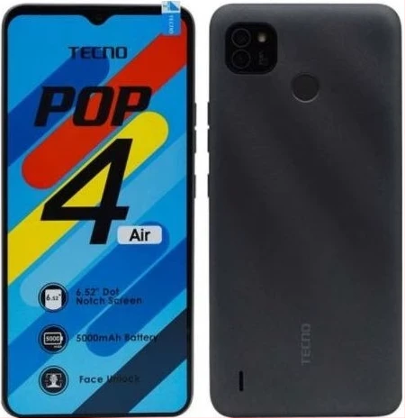 Tecno POP 4 Air 6.52" 1GB RAM 16GB ROM 5MP 5000mAh - Grey