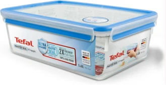 Tefal 5.5 L Plastic Food Storage Container, Rectangular K3022512 - Blue