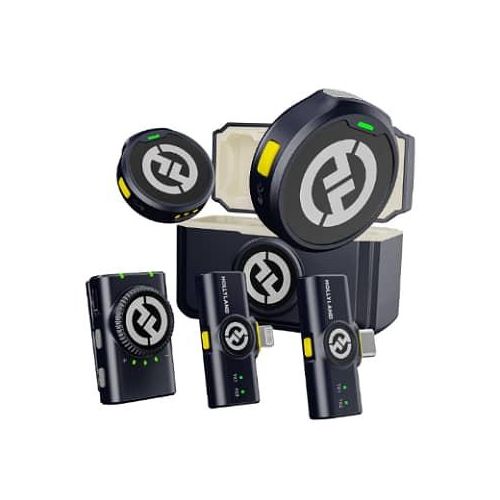 Hollyland Lark M2 Wireless Lavalier Microphone For Camera PC Laptop Phones, Mini Lapel Microphone Wireless, 48KHz 24Bit, 1000ft Range, Noise Cancellation, 30H Battery For Video Recording, Streaming