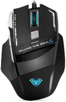 AULA S12 USB Wired Gaming Mouse - Black
