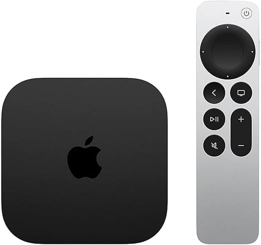 Apple TV 4K Wi-Fi (3rd Generation) with Siri Remote (128 GB WiFi & Ethernet)