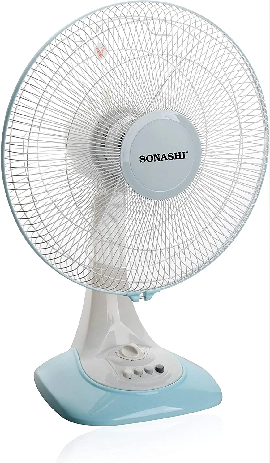 SONASHI Table Fan 16-Inch SF-8028D White/Blue