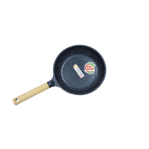 24CM Non Stick Ceramic Coated Frying Pan Kitchenware Cooking Round Roti Egg Chapati Pan-Black
