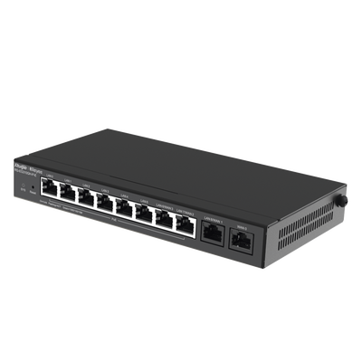 Ruijie RG-EG310GH-P-E Desktop 10-port Full Gigabit Router,1.5 Gbps Throughput, High-Performance VPN Router, Powerful VPN For Branches And Remote Employees, Traffic Visualization And Monitoring, Effici