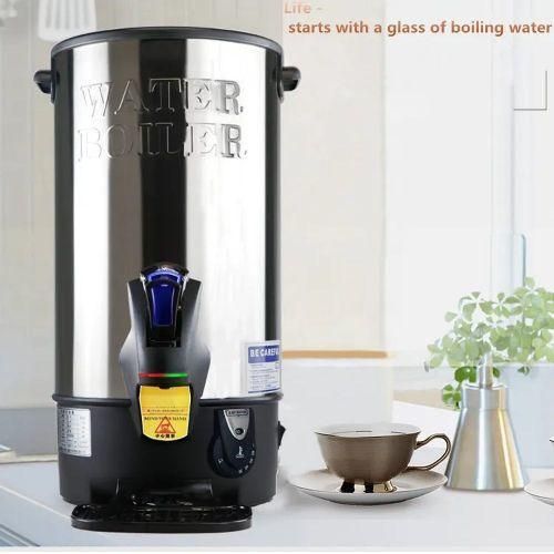 10 Litres Commercial Kitchen Stainless Steel Insulated Hot Water Urn Electric Hot Heater 220v Unique Design Coffee Brewer Dispenser Can Tea Kettle Water Boiler For Hotel Catering Office Party Cafe
