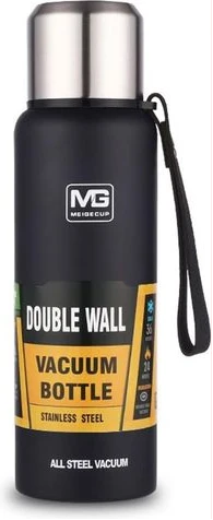 Jk Imaging 1L Portable Stainless Steel Vacuum Flask Cup Thermo Bottle-Black