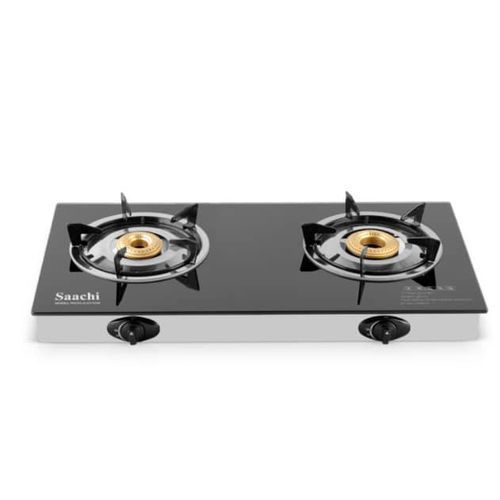 Saachi Double Burner Gas Stove NL-GAS-5248-BK - Black, Silver