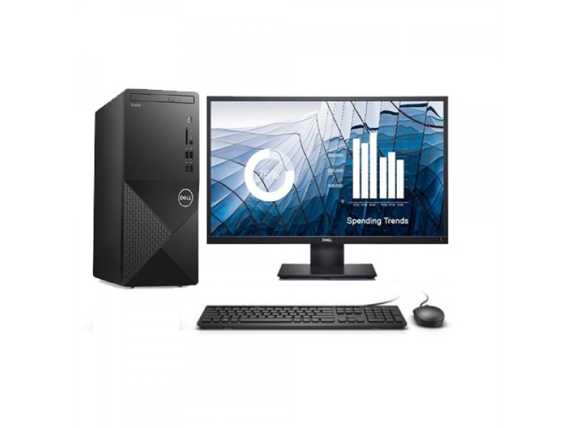 Dell Vostro 3888 i5 Desktop (i5 10400, 4GB, 1TB) with 20-inch Monitor Desktop Computer - Black