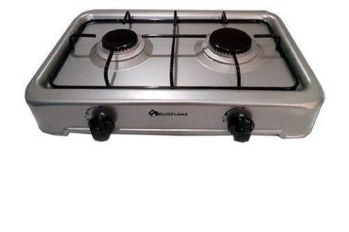 Blueflame Gas Cooker O-200 Double Gas Top Burner - Black, Grey
