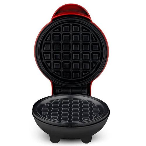 RAF Mini Waffle Maker Portable Electric Non Stick Waffle Iron Round Waffle Maker Grill Machine for Individual Pancakes, Cookies, Eggs, Waffles, Paninis, Breakfast, Lunch, Snack-Pack of 1