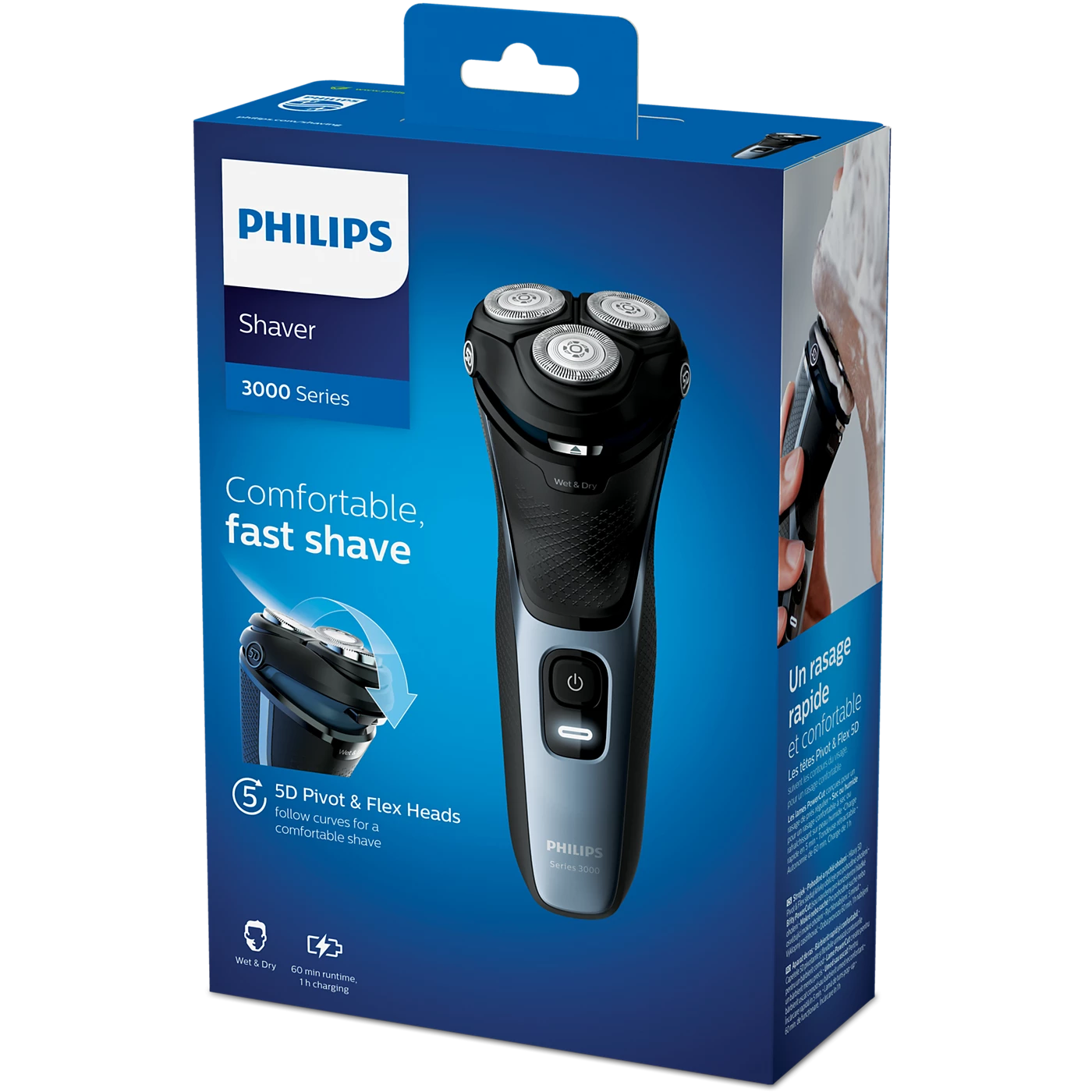 Philips Series 3000 Wet & Dry Electric Shaver With Skin Protect Technology
