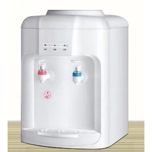 2 Tap Hot And Cold MINI Plastic Desk Top Water Dispenser/Cooler- White
