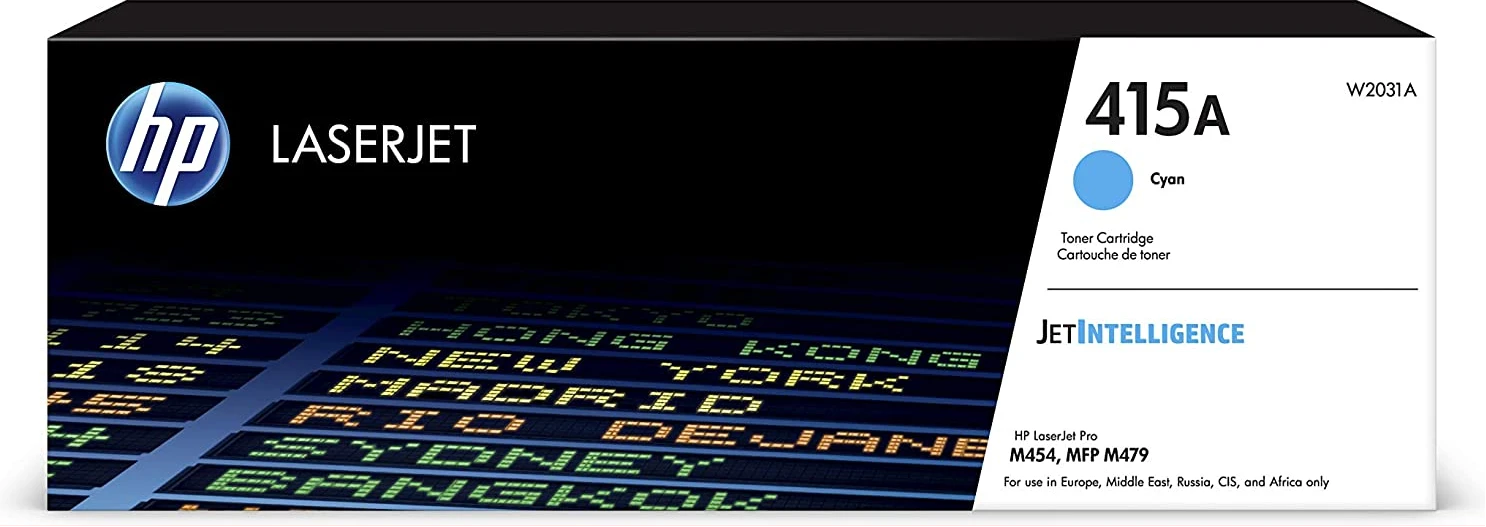 HP 415A - Cyan - original - LaserJet - toner cartridge - for Color LaserJet Pro M454, MFP M479