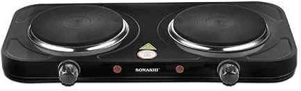 Sonashi Double Hot Plate Black /613 Model