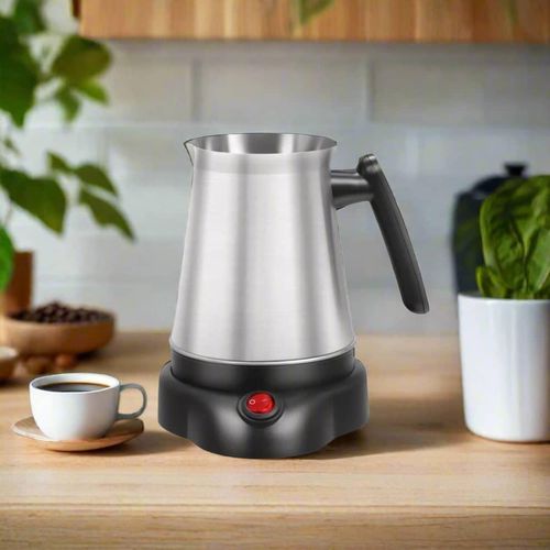 Hoffmans 800ML Grand Electronic Coffee Pot Stainless Steel Coffee Maker Kettle with Separate Base