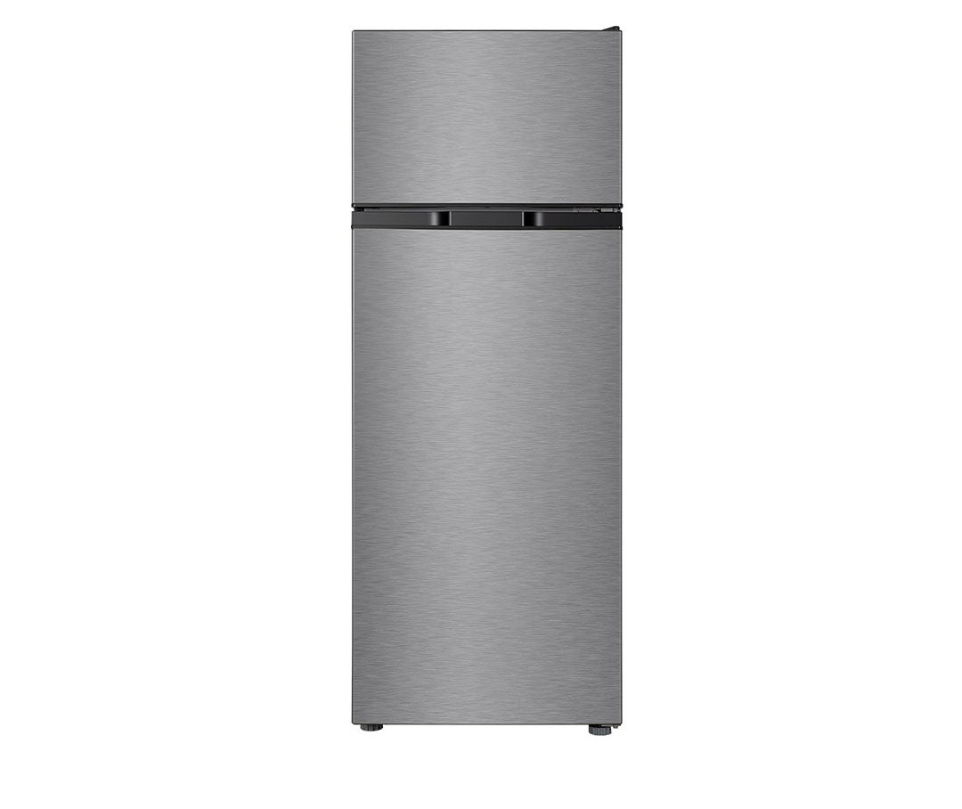 TCL 270L Fridge F270TM, Double Door Top Mount Freezer Defrost Refrigerator - Silver