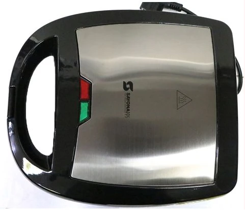 Sayona SGM 4378 Sandwich Maker Snacks Maker - Silver/Black