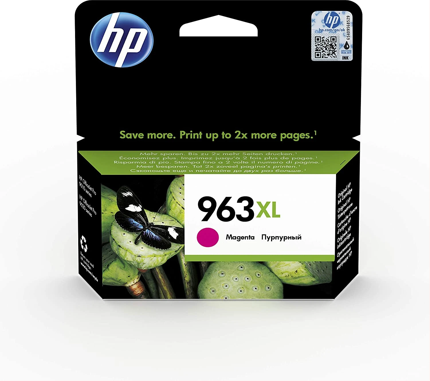 HP 963XL High Yield Original Ink Cartridge, Magenta, Single Pack