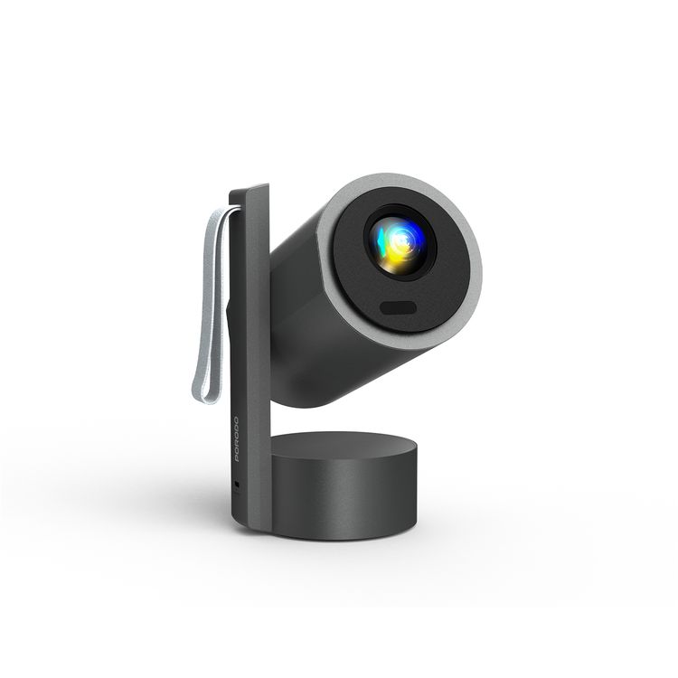 Porodo Full HD Smart Projector with Auto Focus & Keystone/ 150" Ultra Wide Screen/Android/Speaker/ Bluetooth, HDMI, WiFi, USB / High-Resolution Projector for Office, Gaming, Movie, Home Theater - Grey