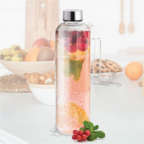 0.75L Bon Appetit Borosilicate Glass Milk Juice Water Bottle Refrigretor Jug- Clear