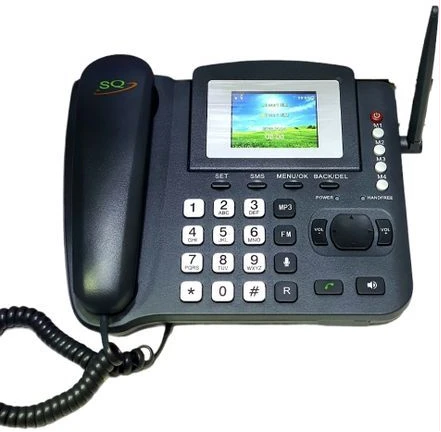 SQ Mobile SQ LS-980 Dual Sim Gsm Wireless Landline Desktop Phone - Grey