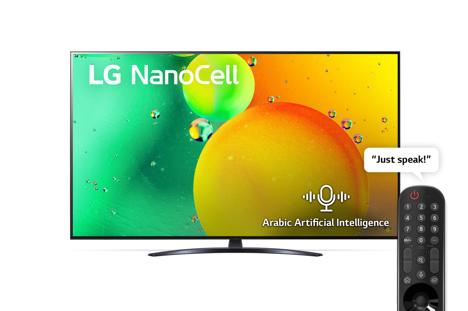 LG 75 Inch TV 4K NANOCell Series 79 NANO Color a5 Gen5 4K Processor HDR10 Pro HGiG, 60HZ - 75NANO796QA Black