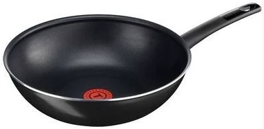 Tefal First Cook 28cms Wok Pan B3041902- Black