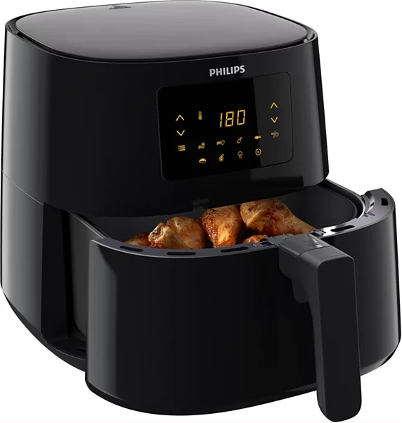 Philips Air Fryer 4.1-Litres XL HR9252/91; Digital Display, 7 Cooking Presets, 800g, 1400 Watts - Black