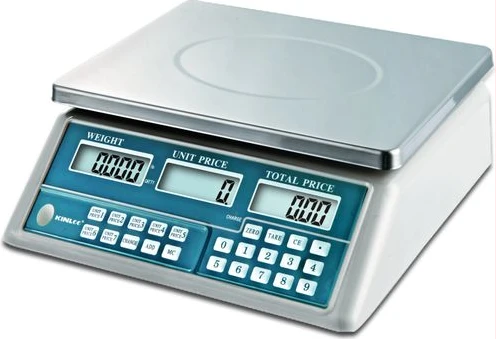 Kinlee 30kg Electronic Mini Digital Price Computing Weighing Scale LCD Display- White