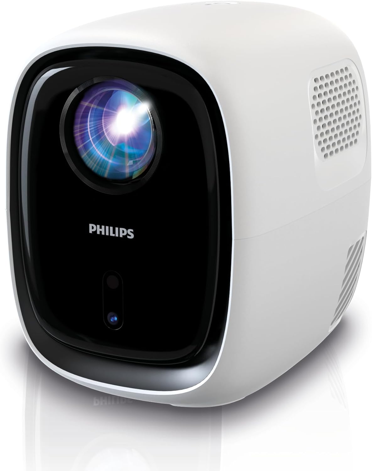 Philips, Neopix 130, Home Theater Projector, Advanced Image Correction, Full HD 720p, Advanced LED Light Source, Wi-Fi Mirror Mode, Stereo Sound, Connected Operating System, White
