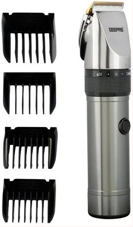 Geepas GTR8711, Rechargeble Hair Trimmer - Silver
