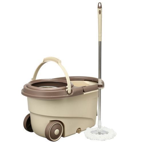 360 Detachable Spin Mop Bucket Set With Wheels Spin Head Noozle Clean Broom
