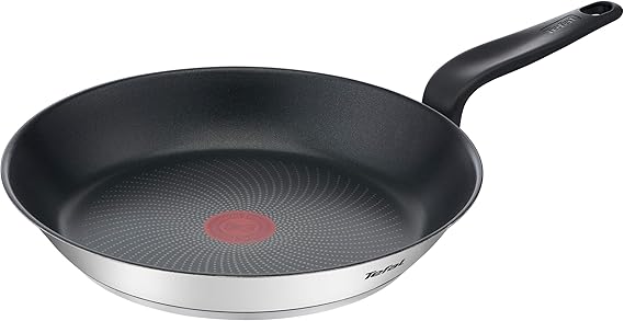 TEFAL Primary Frying pan 24 cm, Stainless Steel Cookware, Titanium Non-Stick Coating, E3090404
