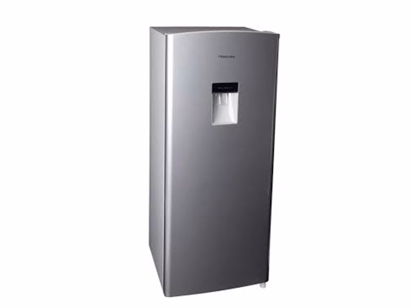 Hisense 229 - Litre (Net 177L) Single Door Refrigerator, RR229D4WGU 229L Fridge With Water Dispenser - Silver (3YRs WRTY)